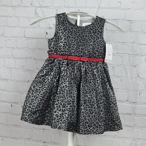 Carter's valentine's day baby girl leopard dress